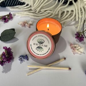 Gardenia Jasmine & Patchouli Tin Candle